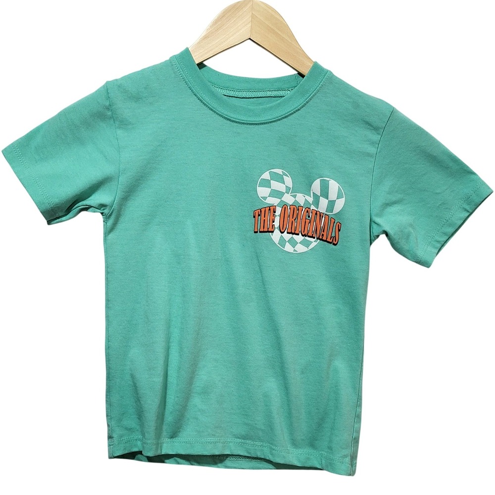 Disney Mickey and Friends The Originals Mint Green Graphic Tee Kids‎ Size 4